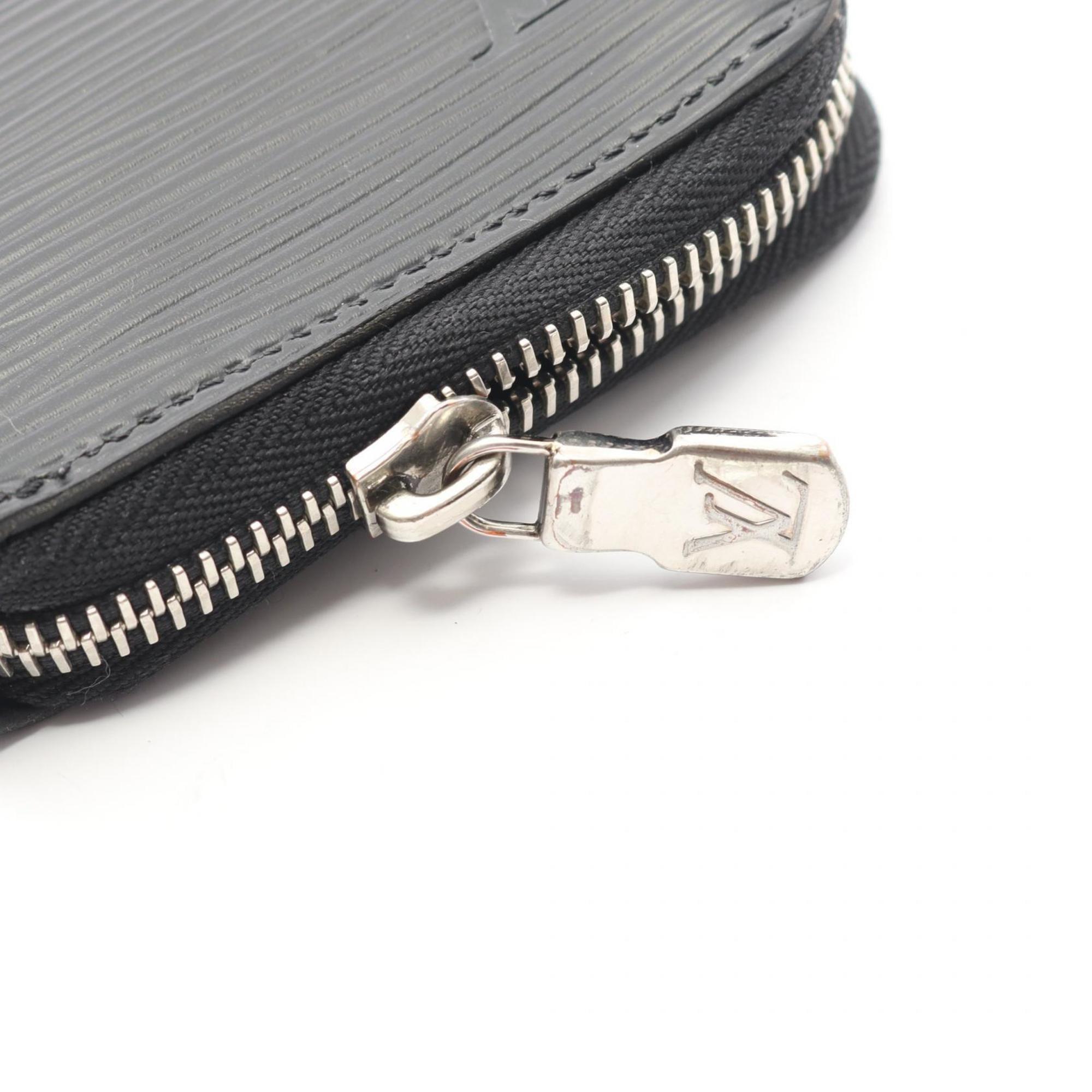 Louis Vuitton Black Noir Epi Leather Long Wallet
