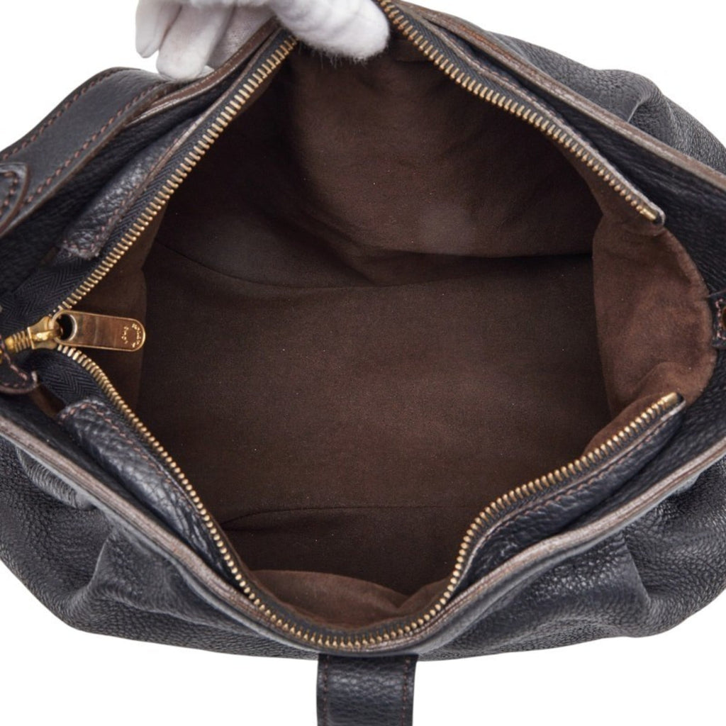 Louis Vuitton Black Noir Leather Shoulder Bag