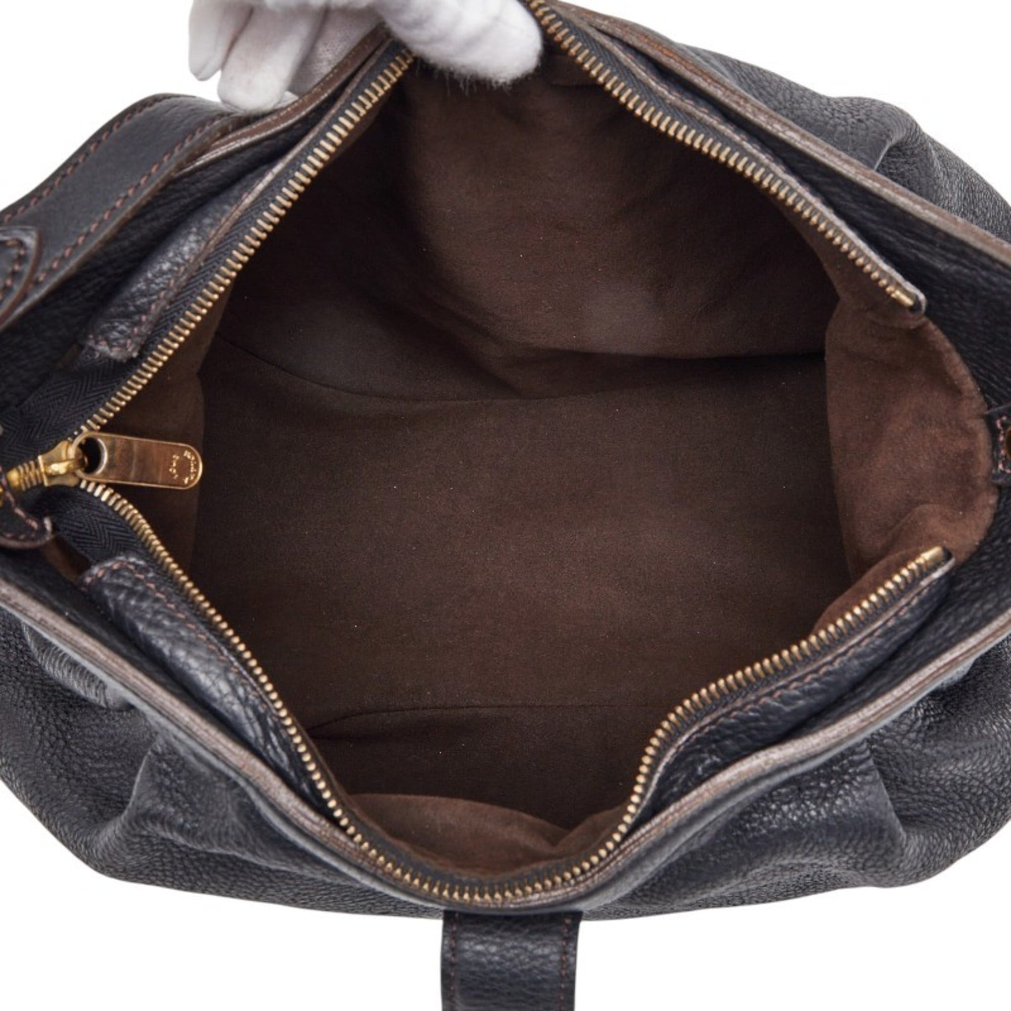 Louis Vuitton Black Noir Leather Shoulder Bag