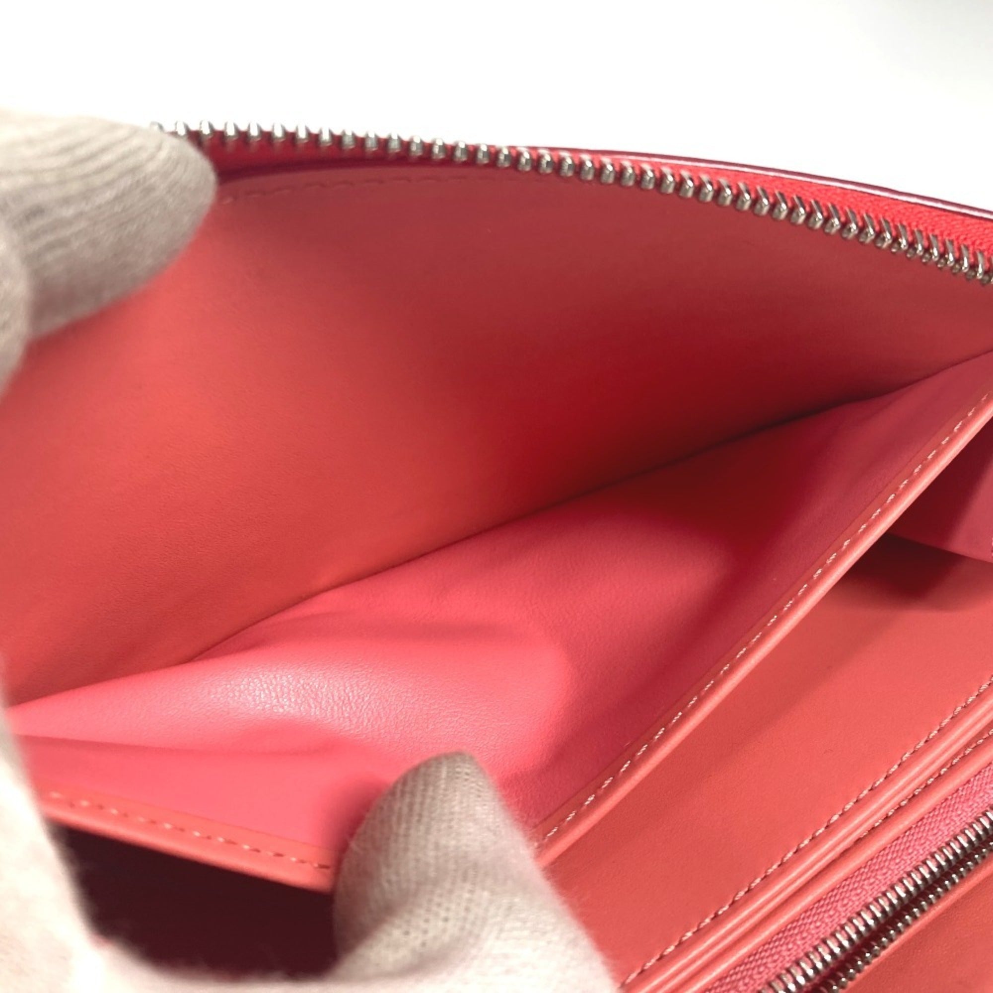 Louis Vuitton Pink Poppy Petal Monogram Vernis Rayures Long Wallet