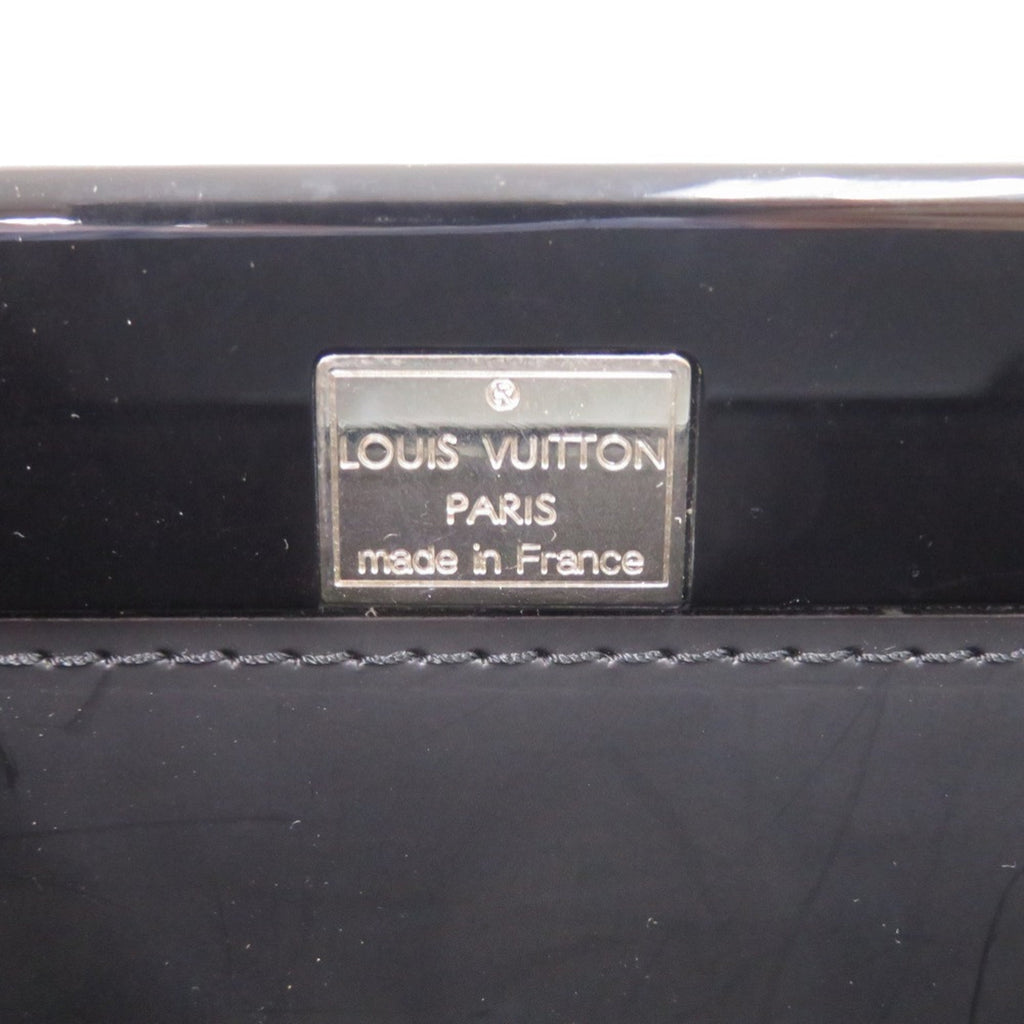 Louis Vuitton Black Plastic Leather Handbag