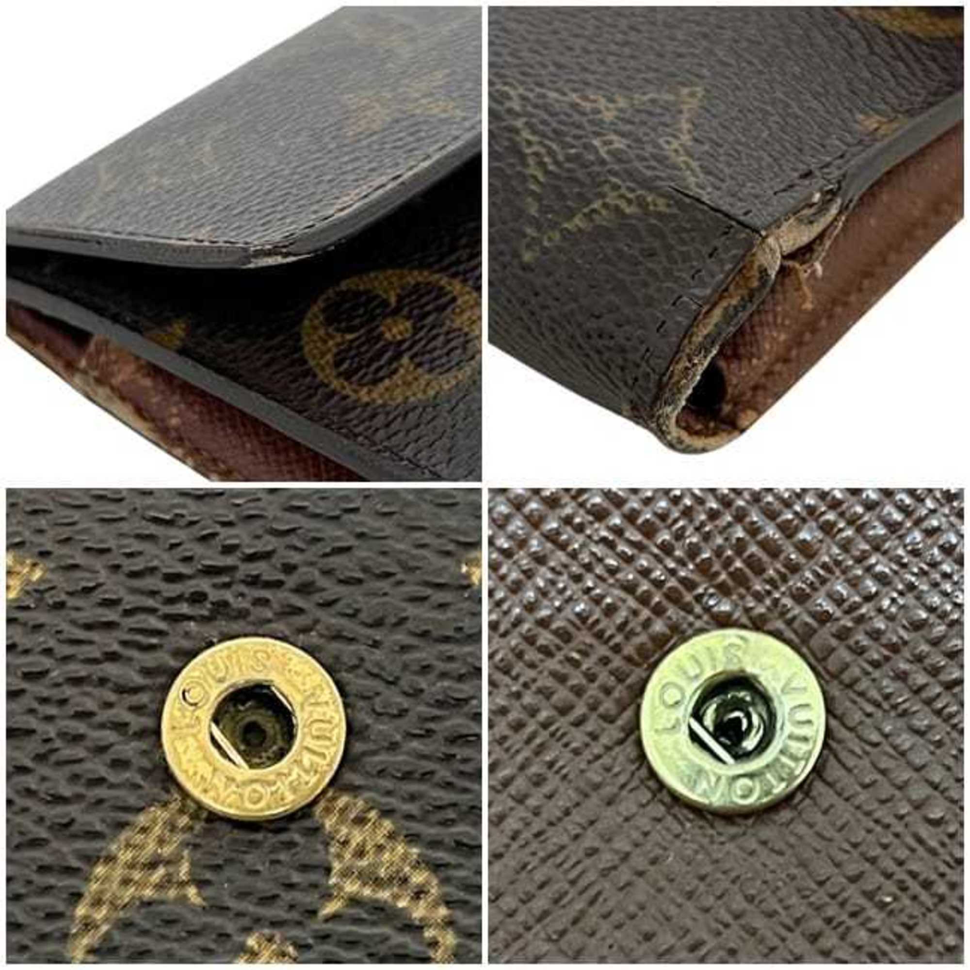 Louis Vuitton Brown Monogram Monogram Long Wallet (Tri-Fold)