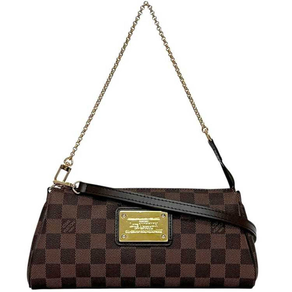 Louis Vuitton Brown Damier Canvas Ebene Damier Canvas Leather Handbag Pouch Shoulder Bag