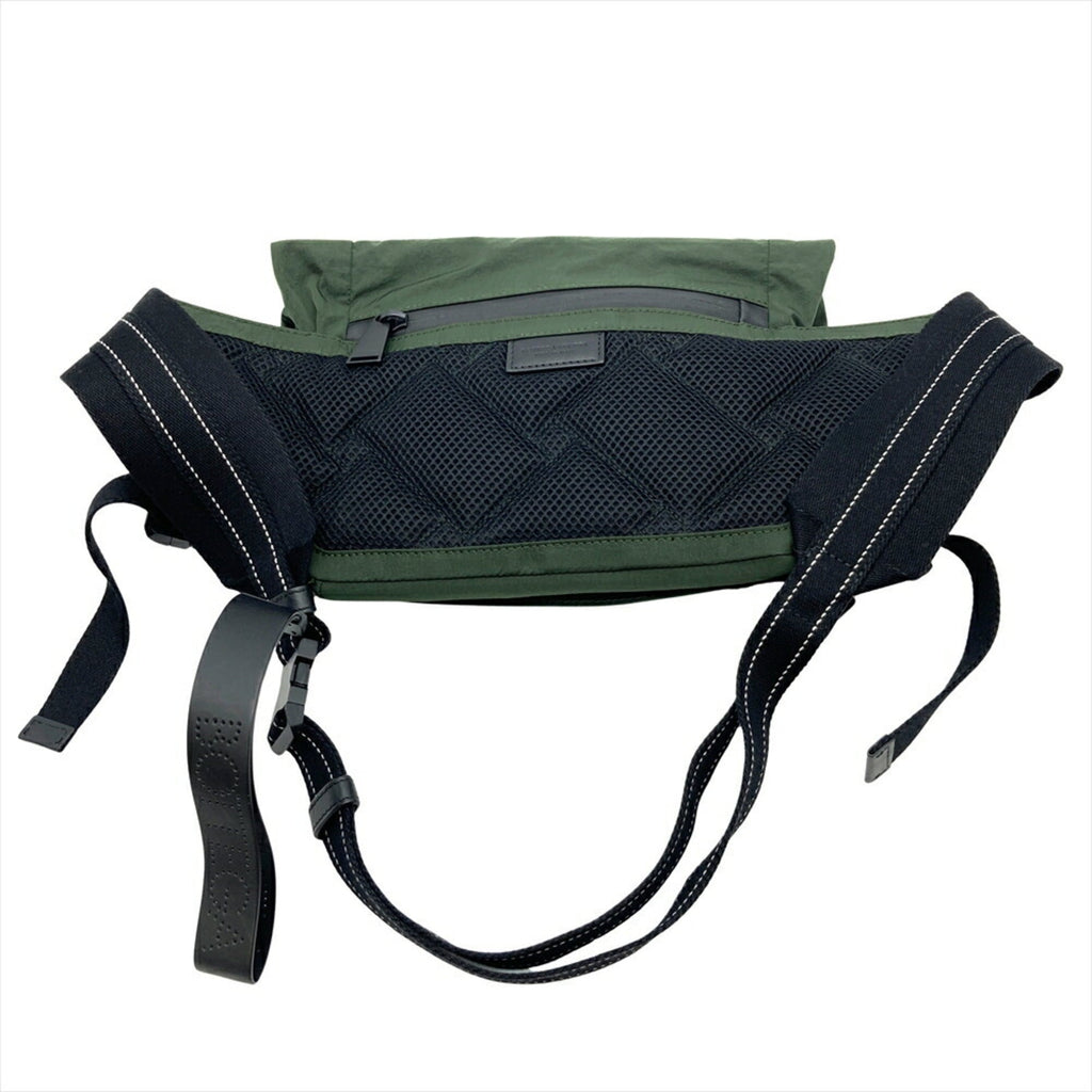 Bottega Veneta Green Nylon Fanny Pack Sling Bag