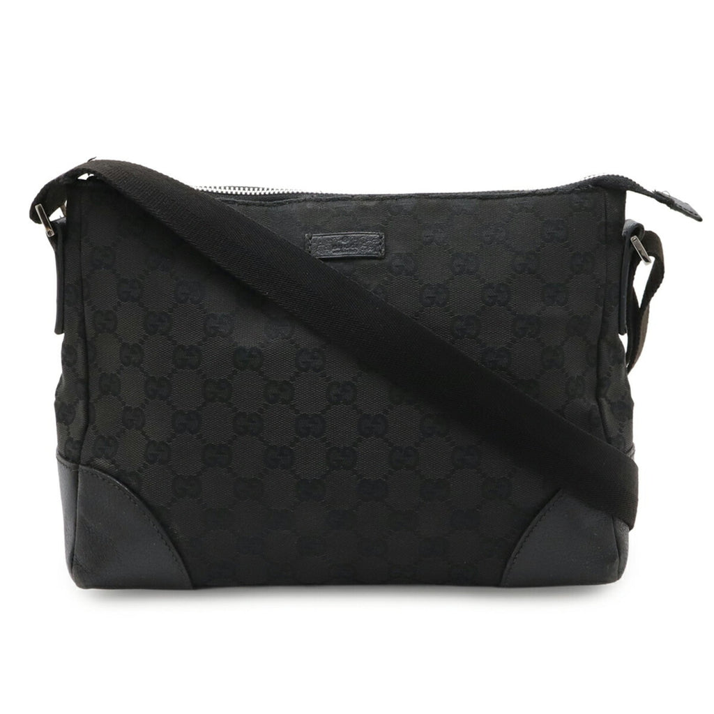 Gucci Gg Canvas Black Gg Canvas Handbag Shoulder Bag (Pre-Owned)