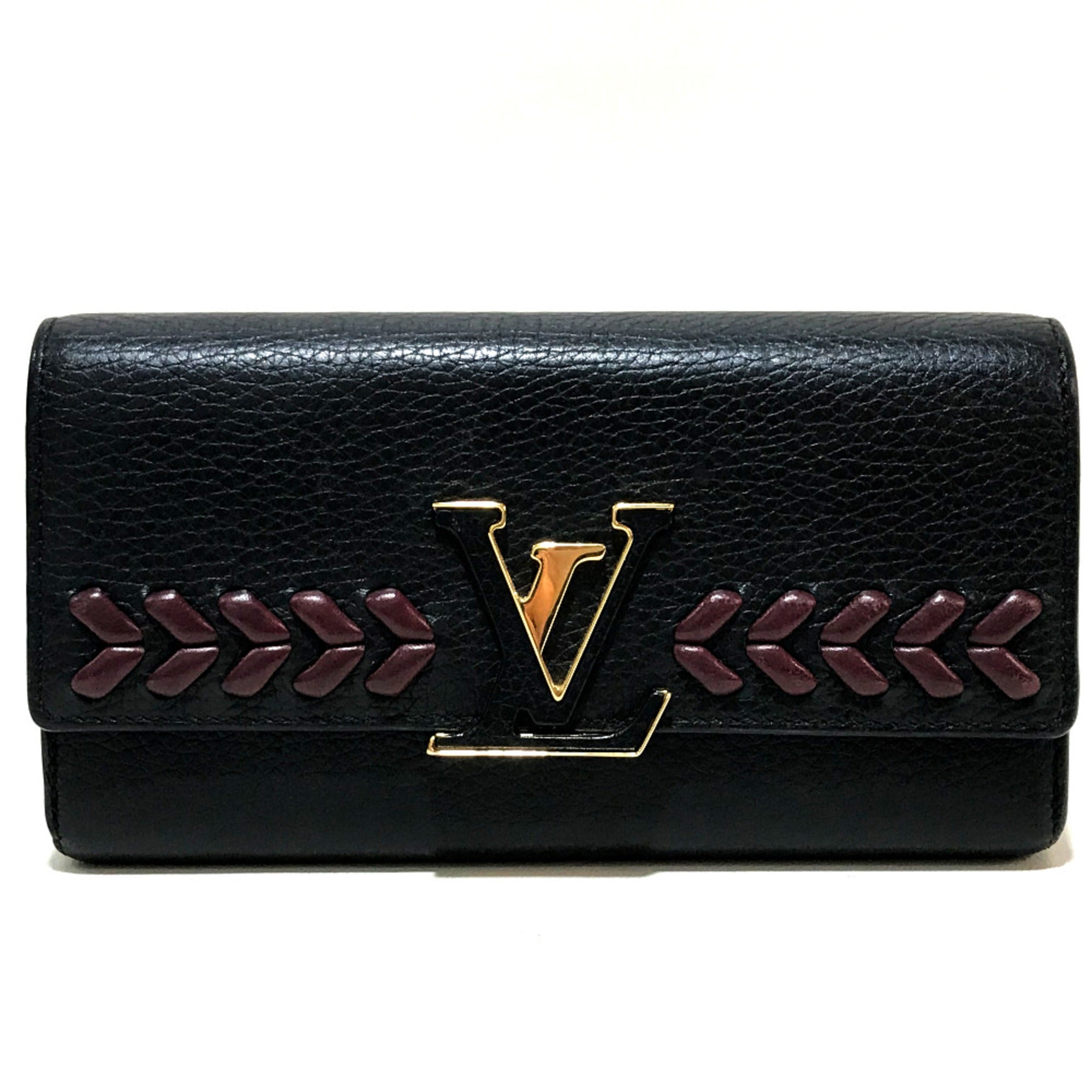Louis Vuitton Black Leather Wallet