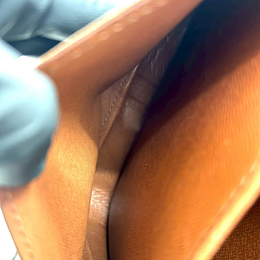 Louis Vuitton Brown Leather Pvc Shoulder Bag