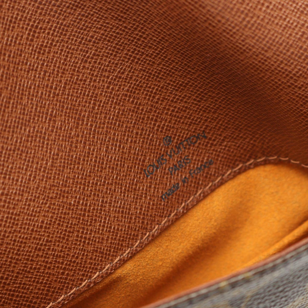 Louis Vuitton Brown Coated Canvas Leather Shoulder Bag