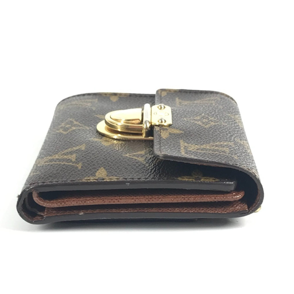 Louis Vuitton Monogram Brown Galle Monogram Monogram Long Bill Wallet (Tri-Fold)