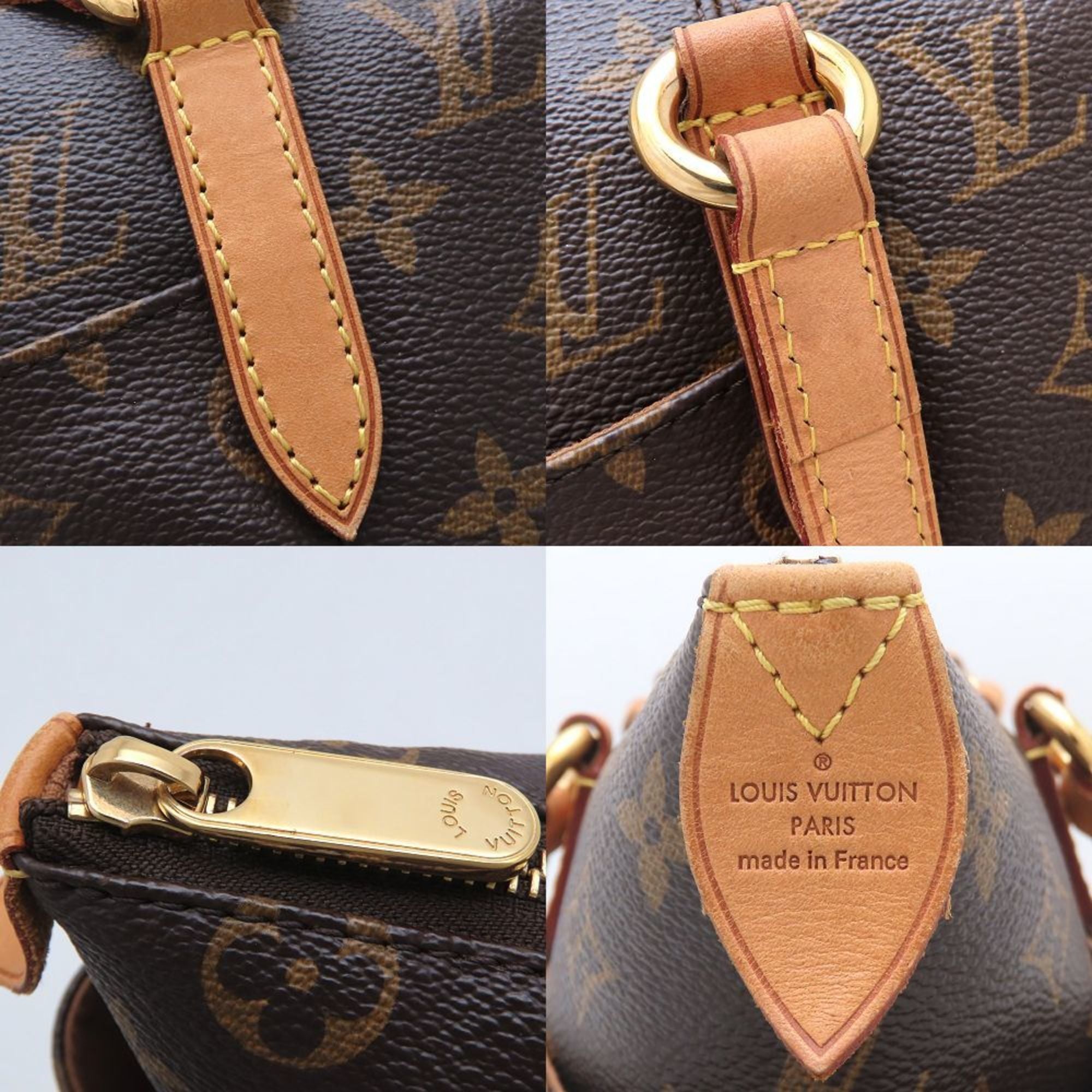 Louis Vuitton Brown Canvas Tote Bag