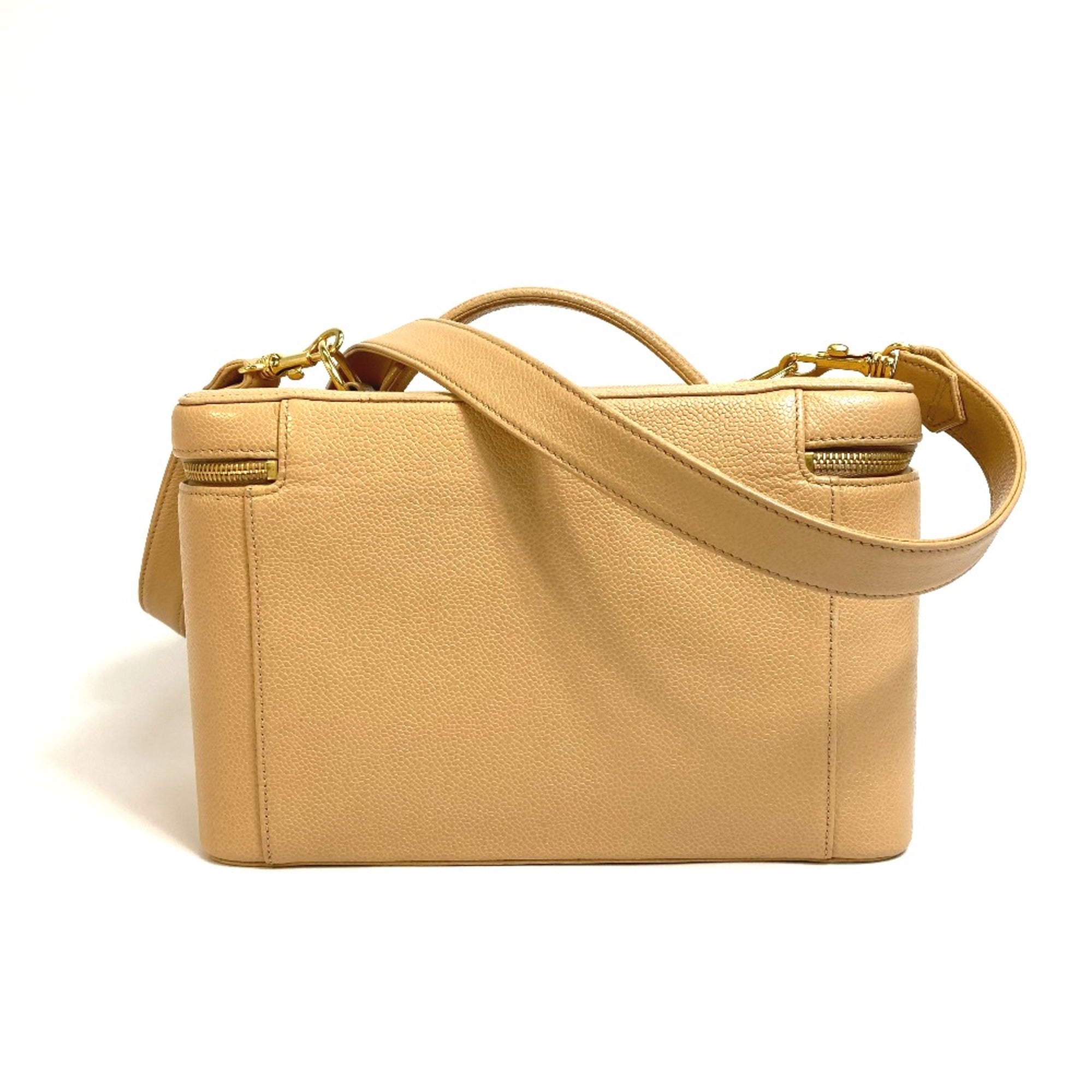 Chanel Beige Leather Shoulder Bag