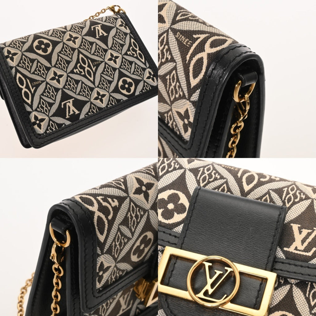 Louis Vuitton Monogram Black Leather Shoulder Bag