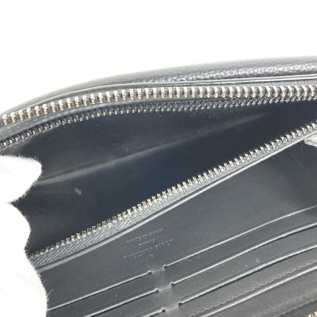 Louis Vuitton Black Noir Leather Long Bill Wallet