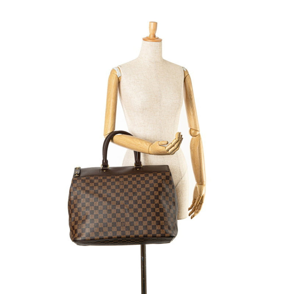 Louis Vuitton Brown Pvc Leather Boston Bag