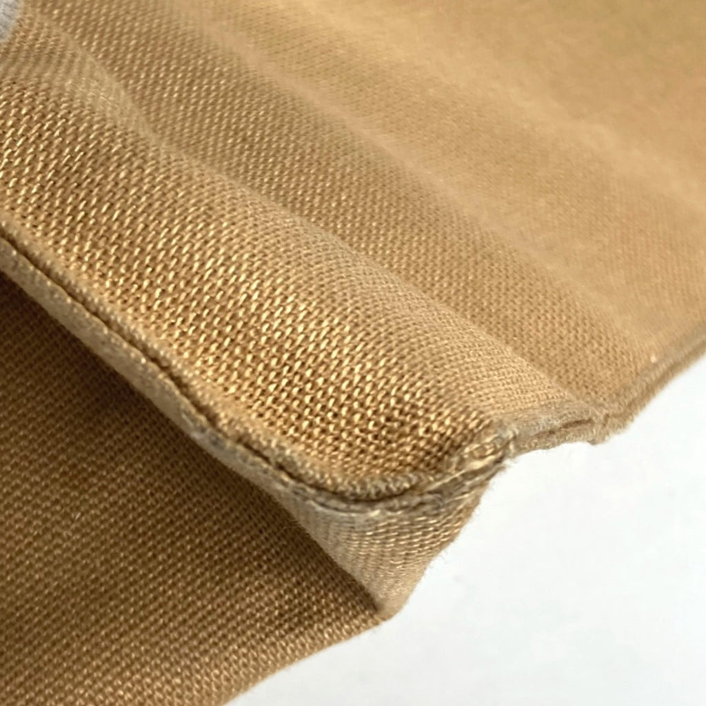Chanel Beige Black Canvas Shoulder Bag Tote Bag