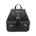 Louis Vuitton Black Leather Backpack