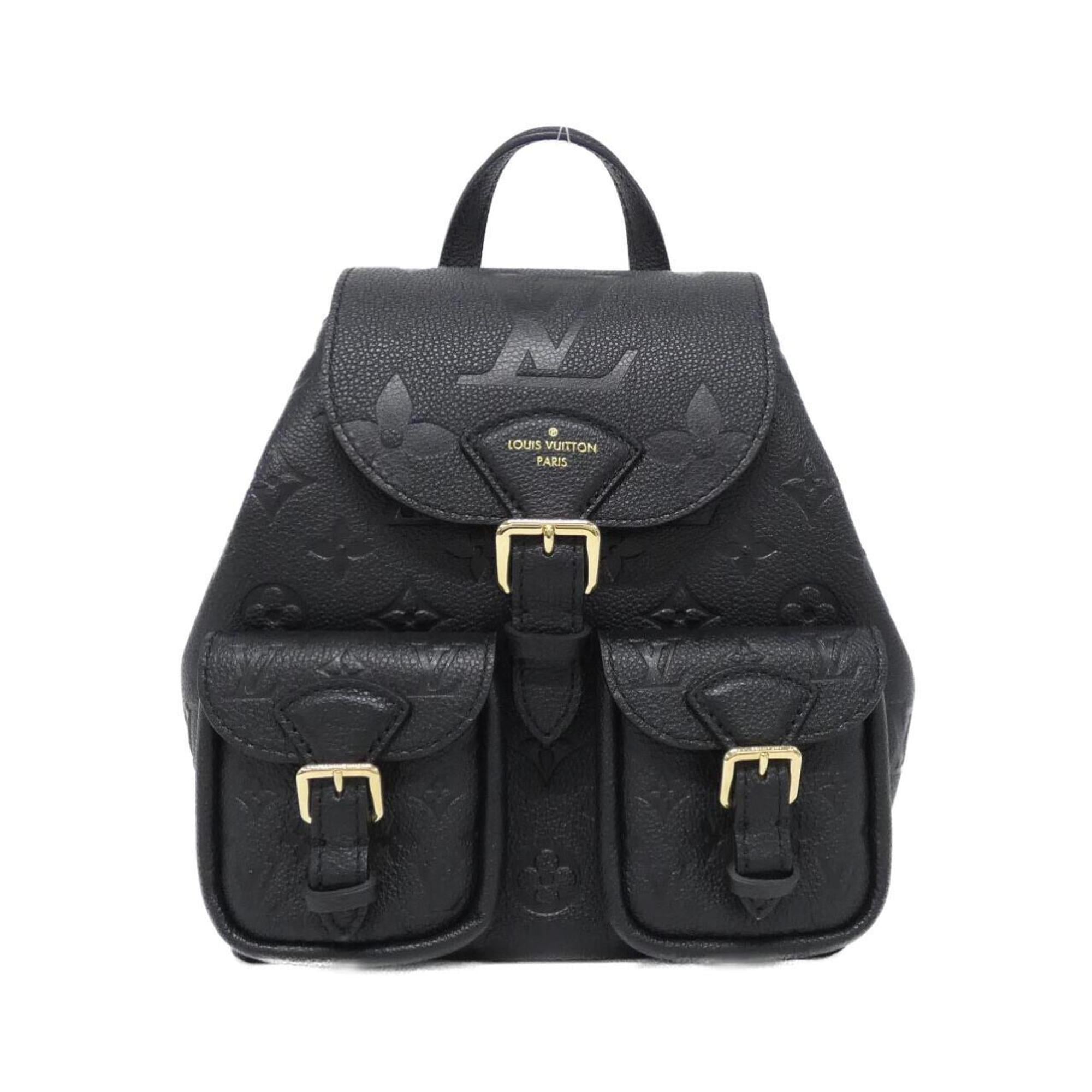 Louis Vuitton Black Leather Backpack