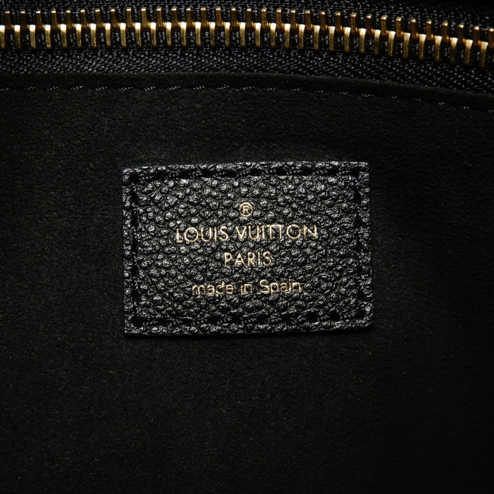 Louis Vuitton Black Monogram Empreinte Tote Bag