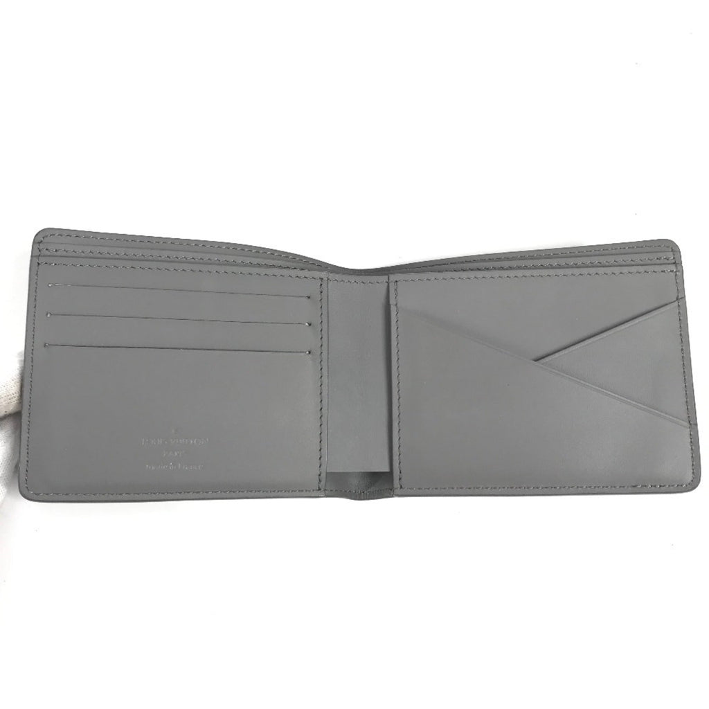 Louis Vuitton Gray Leather Wallet