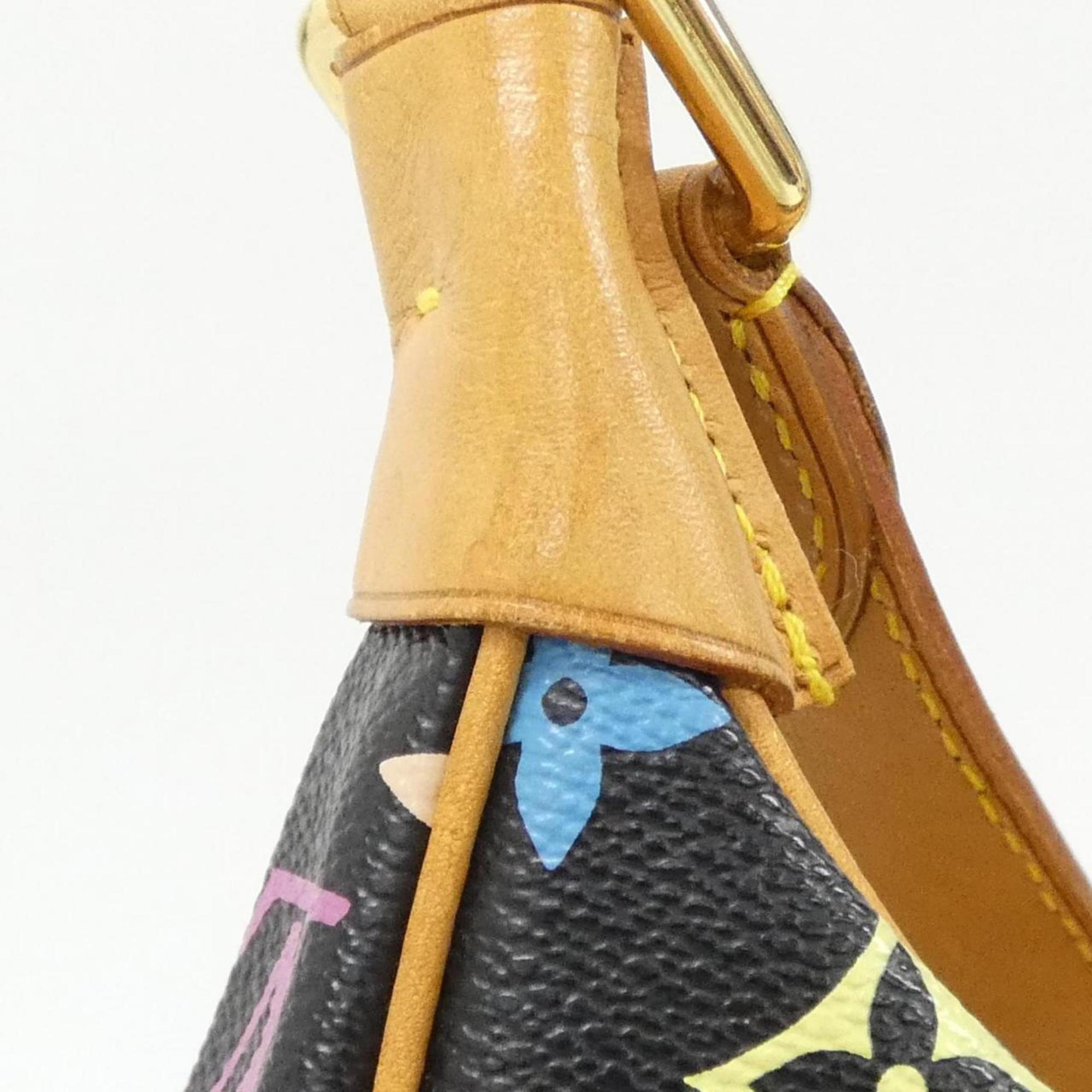 Louis Vuitton Monogram Multicolore Black Coated Canvas Shoulder Bag