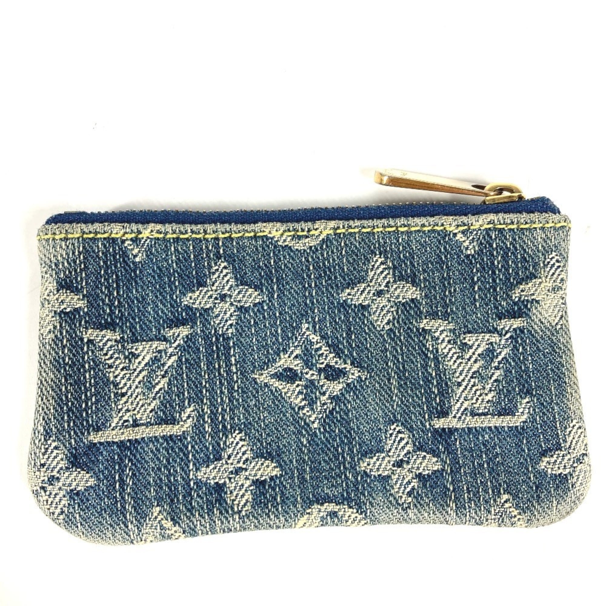 Louis Vuitton Blue Monogram Denim Coin Purse/Coin Case