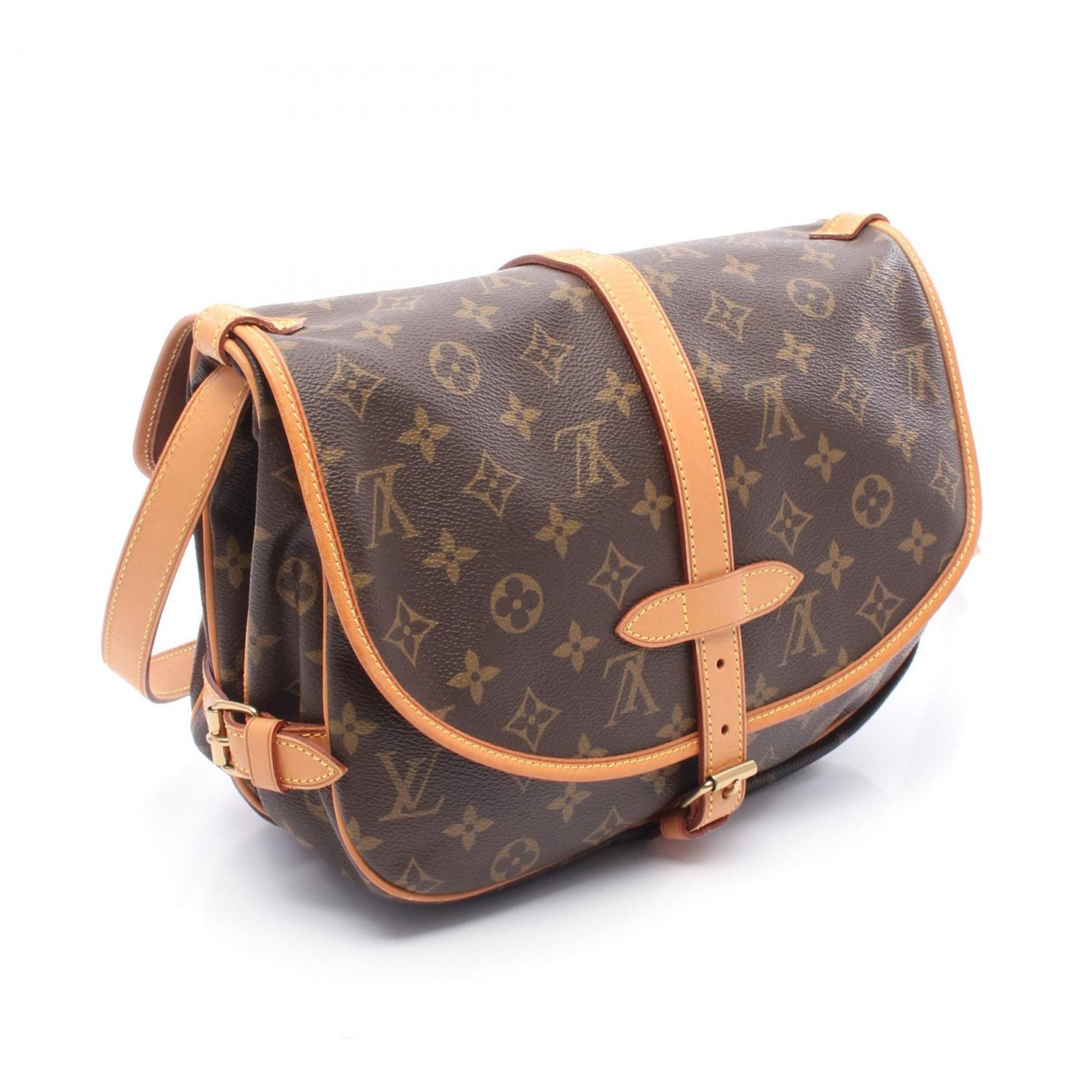 Louis Vuitton Brown Coated Canvas Pvc Leather Monogram Shoulder Bag