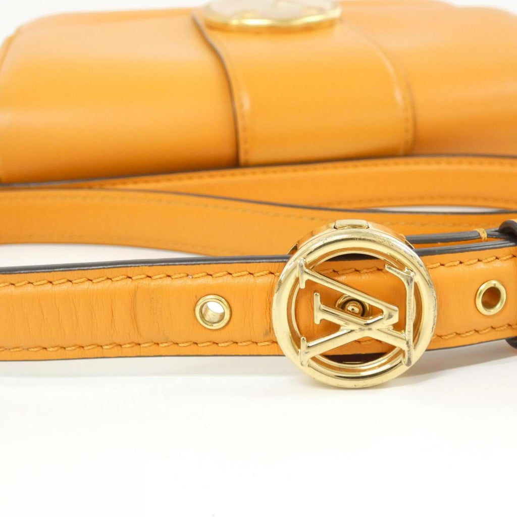 Louis Vuitton Orange Leather Shoulder Bag