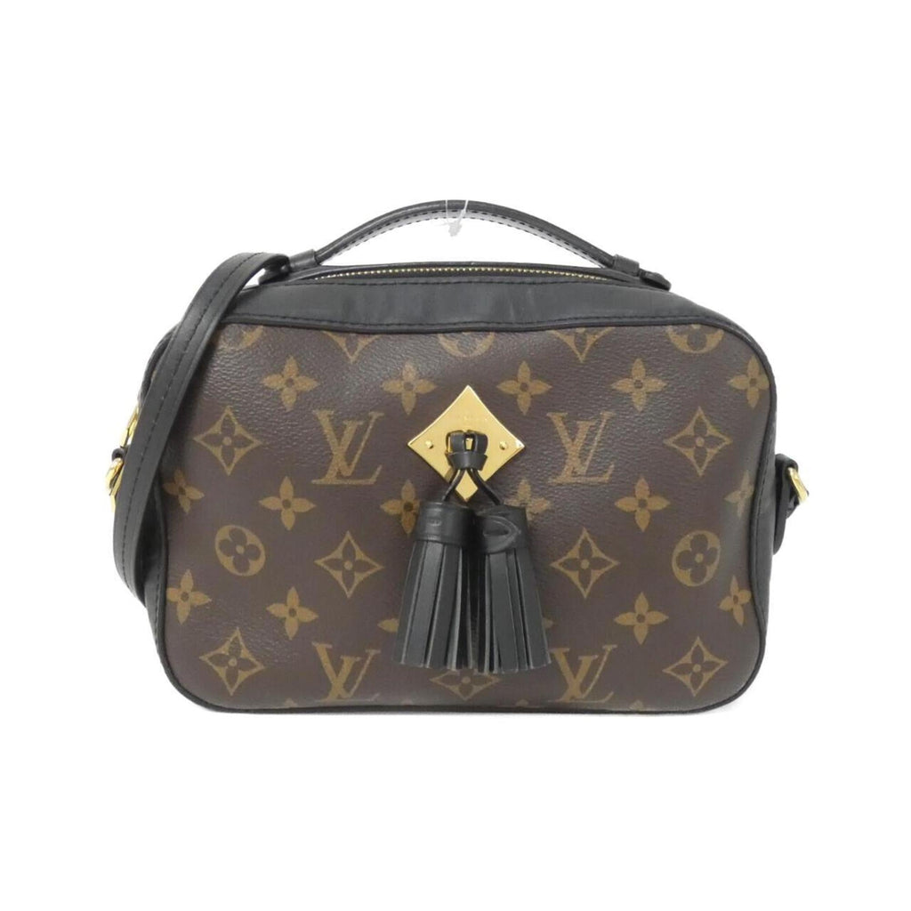 Louis Vuitton Black Marron Coated Canvas Leather Shoulder Bag