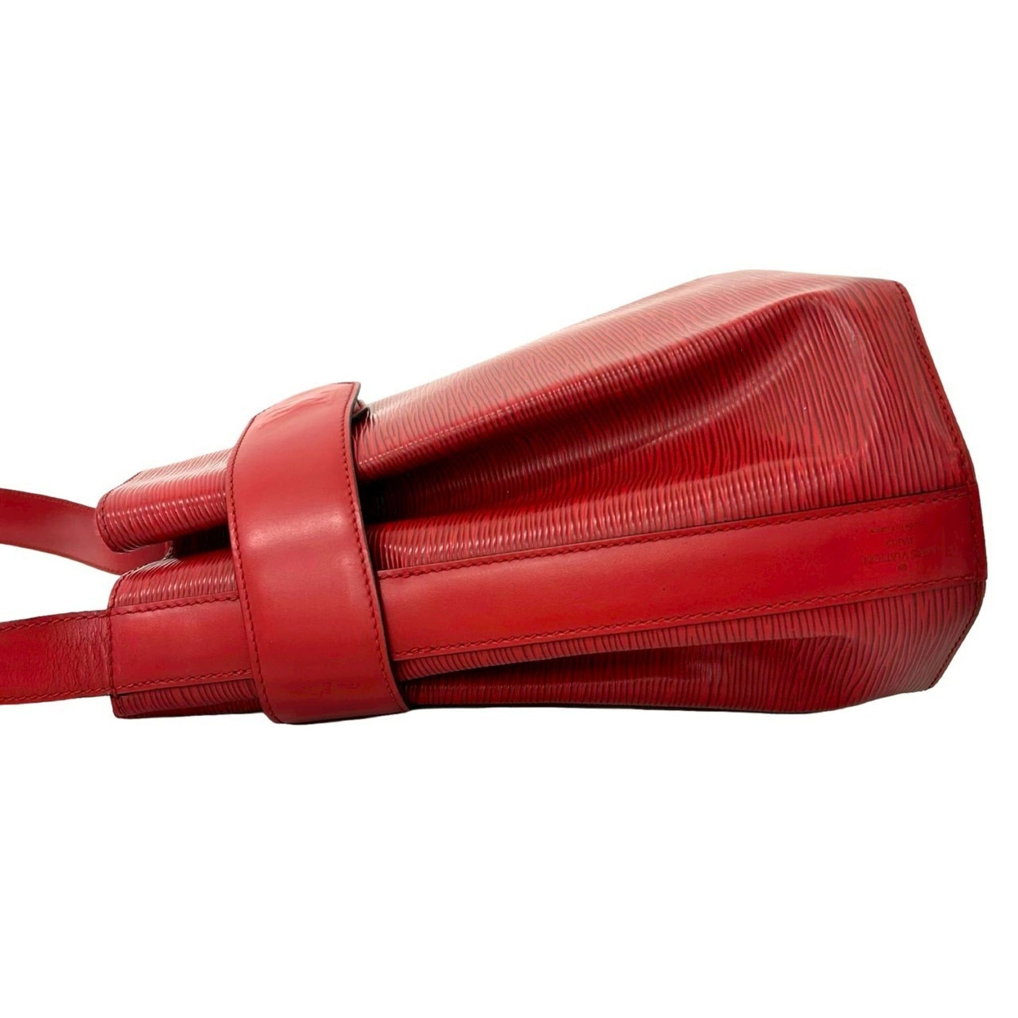 Louis Vuitton Red Color Epi Leather Shoulder Bag Tote Bag