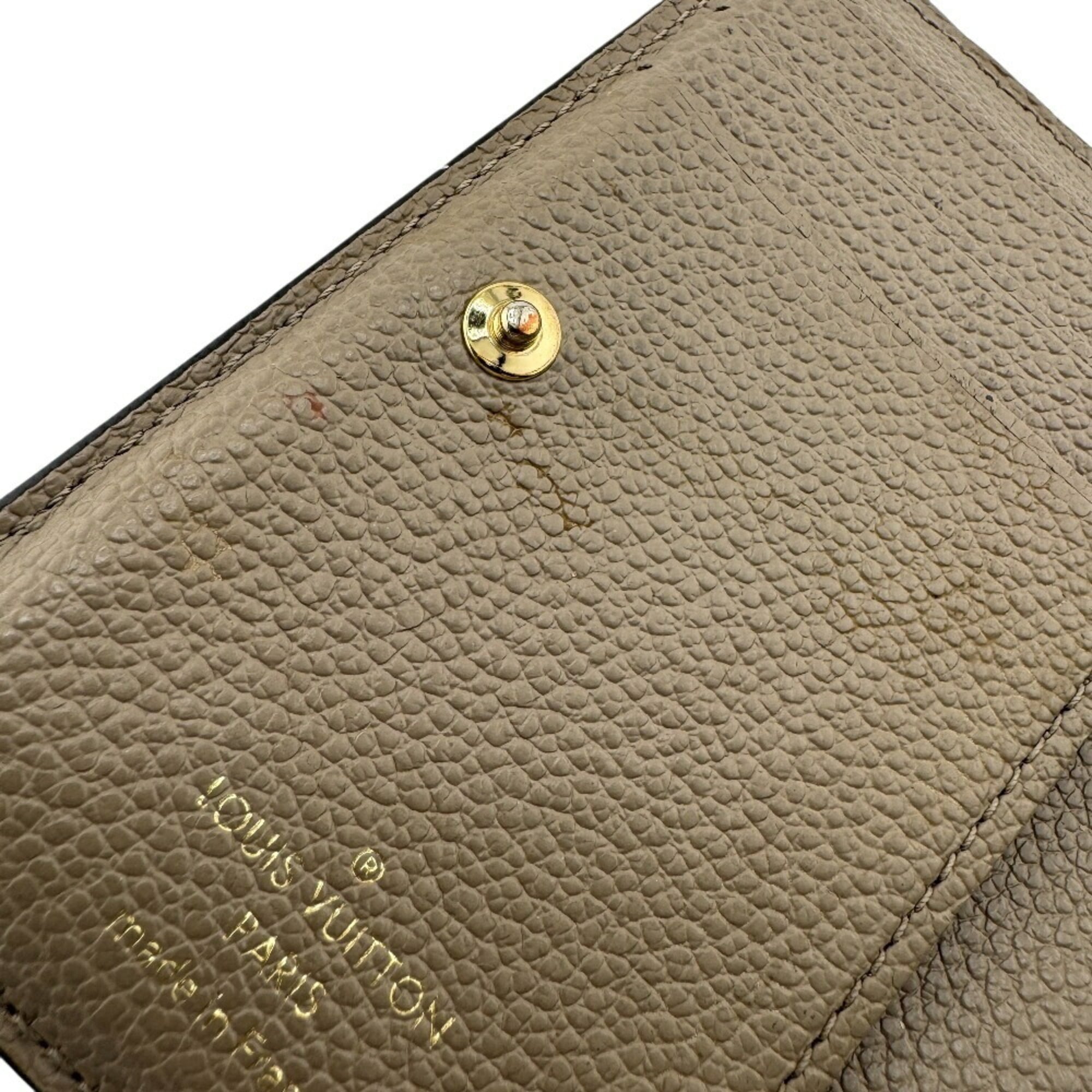Louis Vuitton Beige Bicolor Monogram Tourterelle Monogram Empreinte Leather Wallet