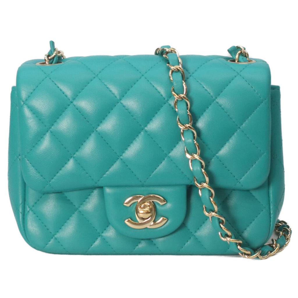 Chanel Emerald Green Leather Shoulder Bag