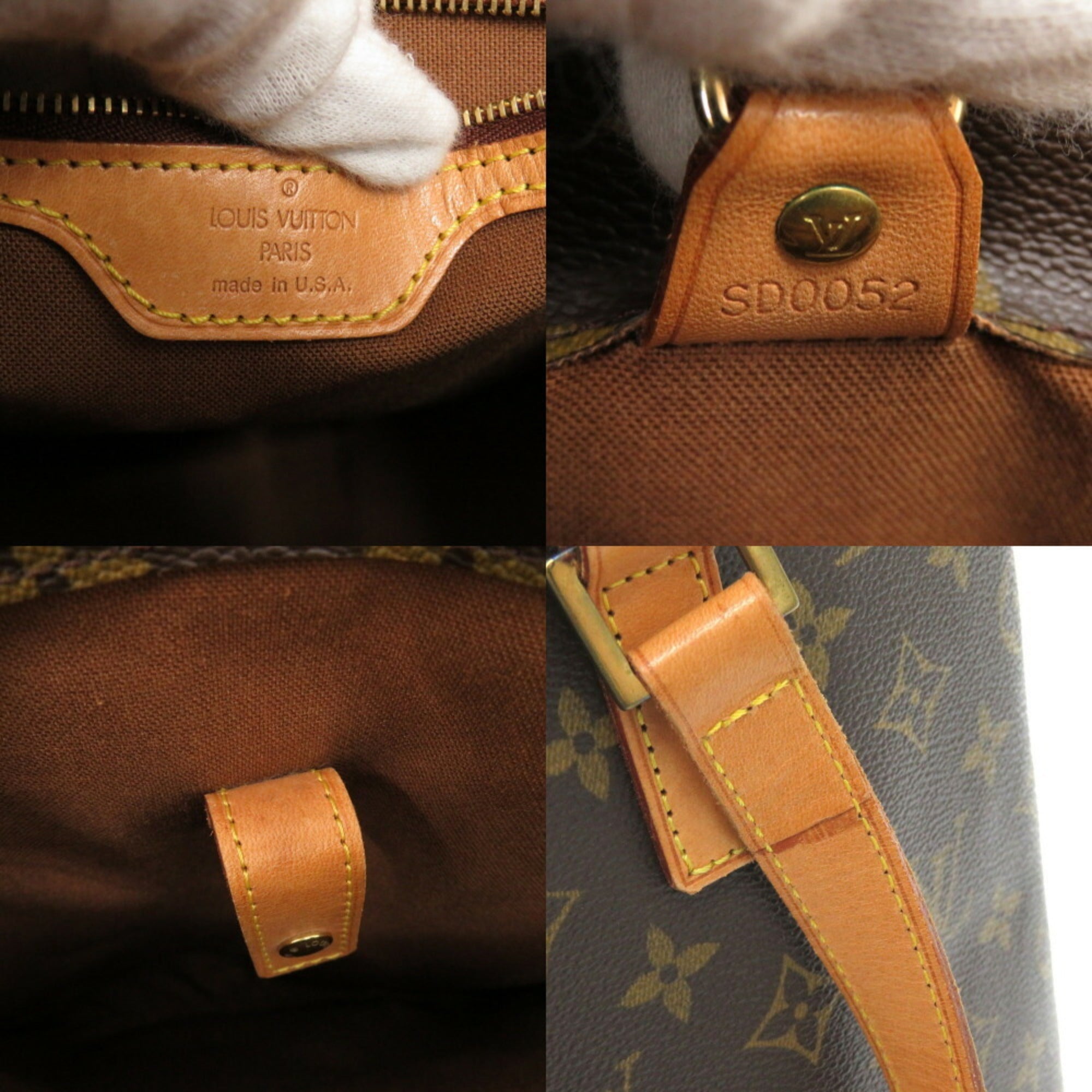 Louis Vuitton Brown Monogram Tote Bag