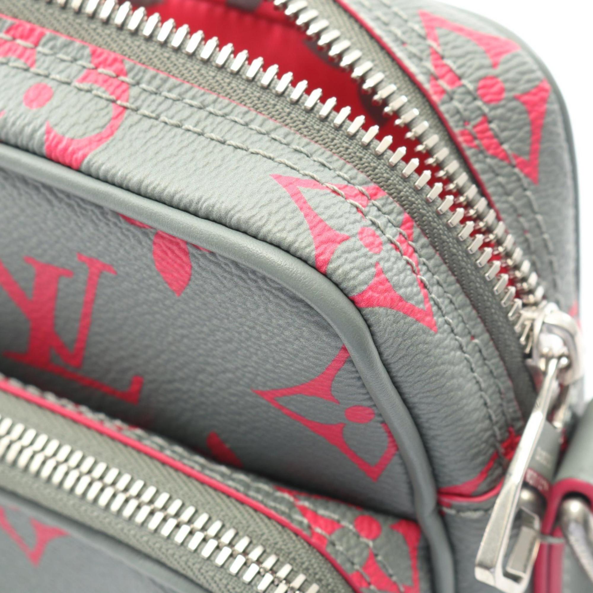 Louis Vuitton Gray Coated Canvas Leather Handbag