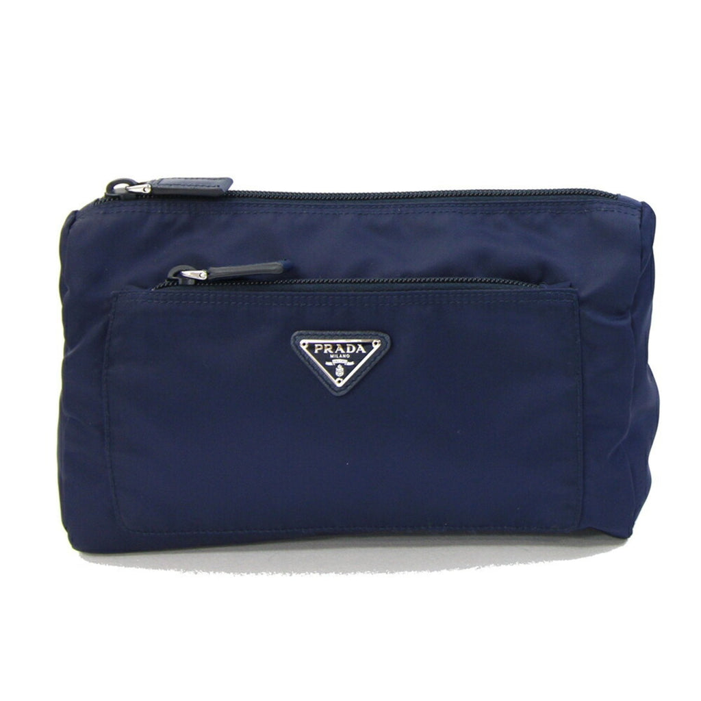 Prada Navy Nylon Pouch