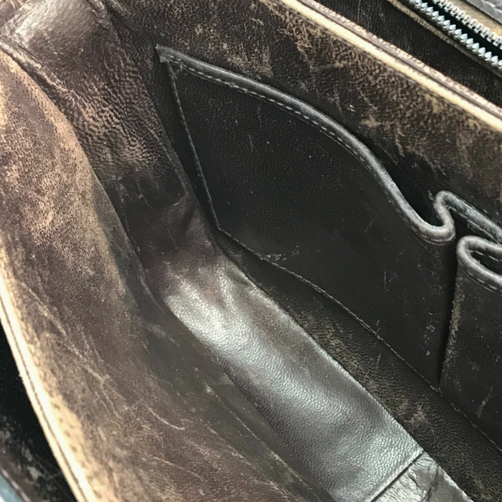 Celine Brown Leather Shoulder Bag