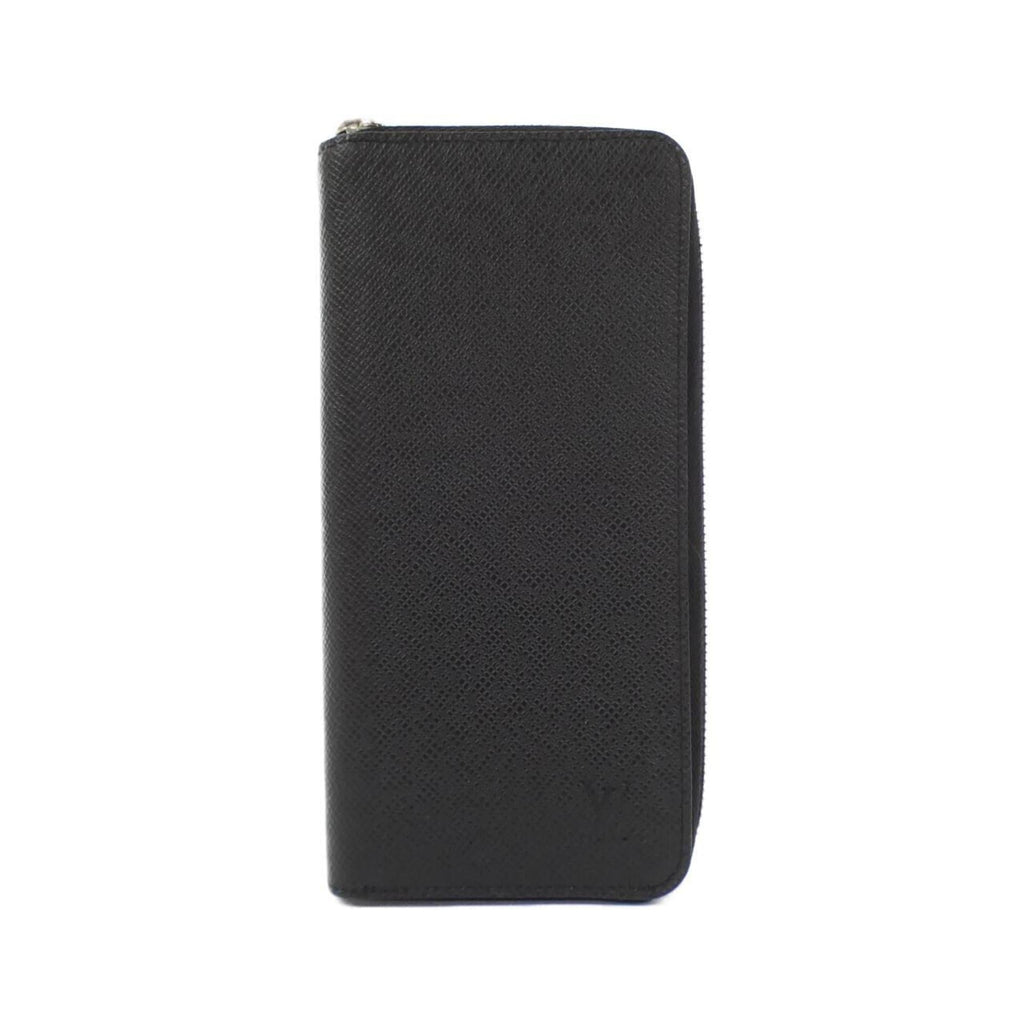 Louis Vuitton Black Taiga Leather Long Wallet