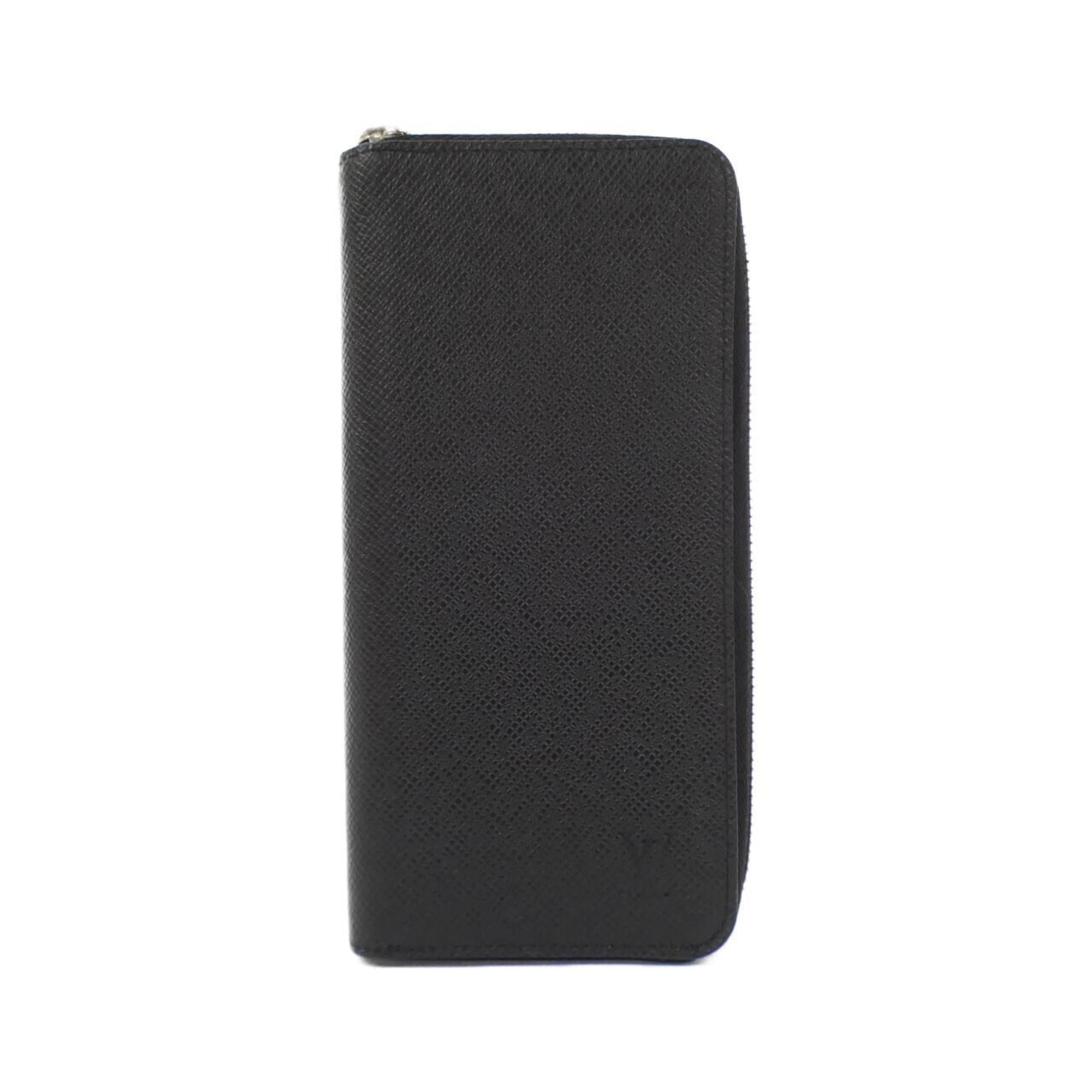Louis Vuitton Black Taiga Leather Long Wallet