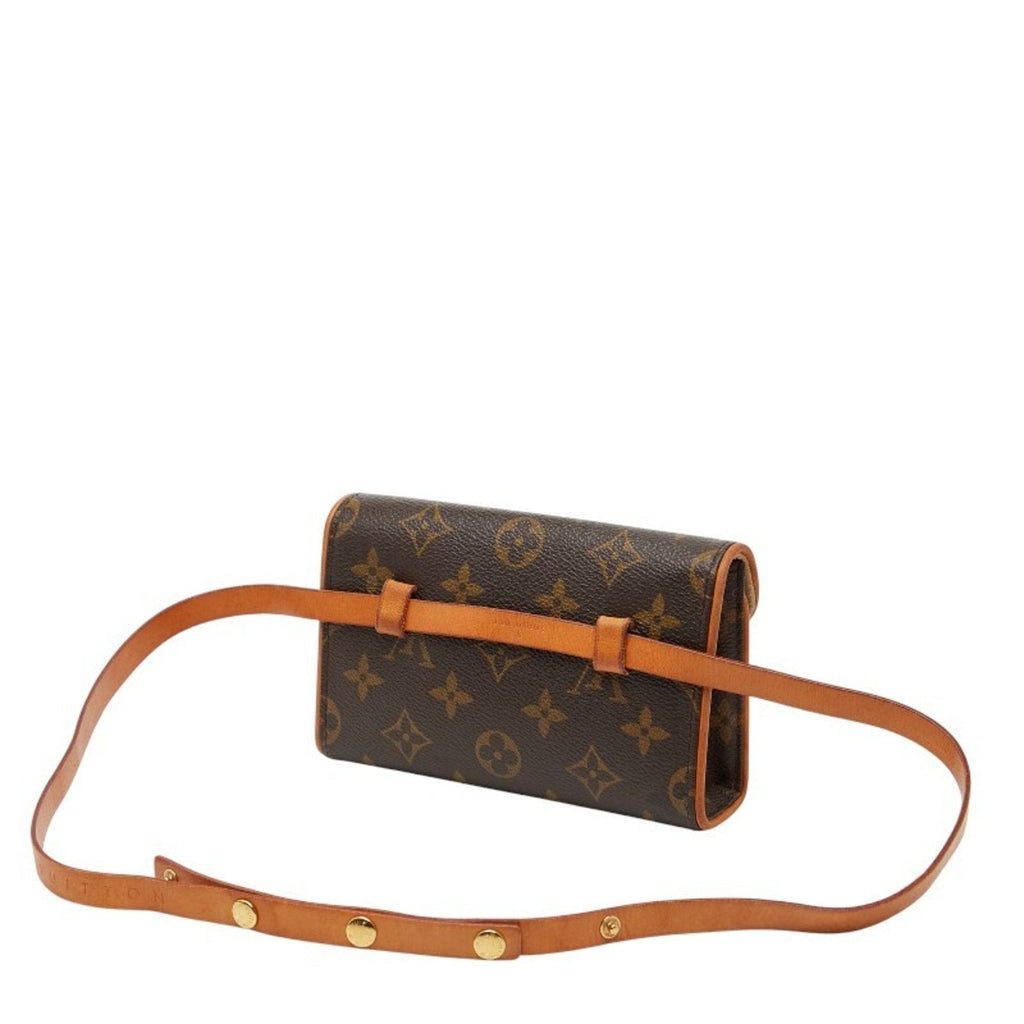 Louis Vuitton Brown Pvc Leather Pochette Sling Bag