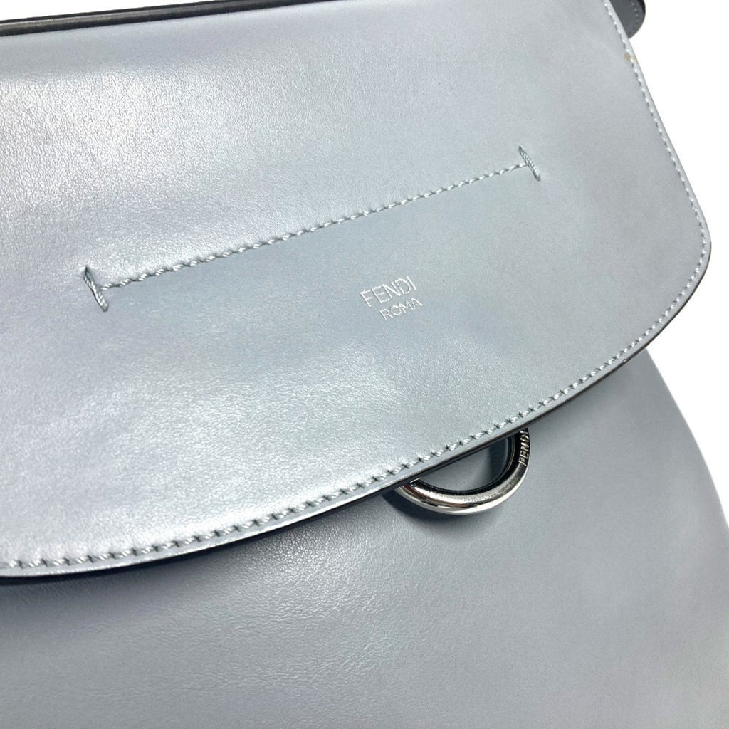 Fendi Blue Leather Backpack