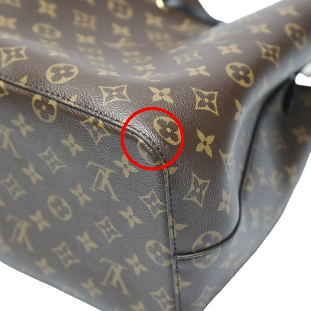 Louis Vuitton Brown Noir Monogram Canvas Shoulder Bag