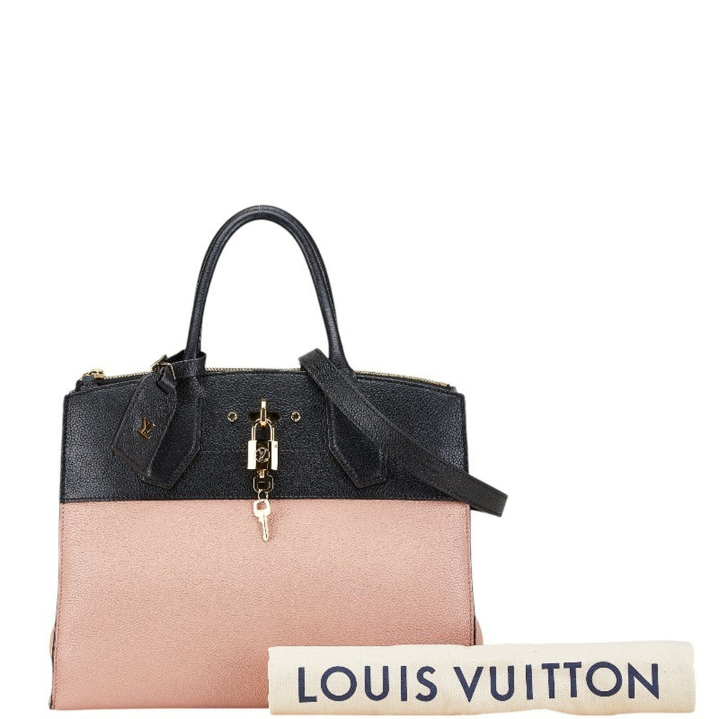 Louis Vuitton Beige Noir Vanilla Leather Handbag Shoulder Bag