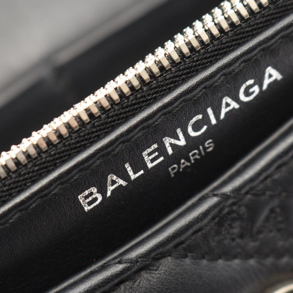Balenciaga Black Leather Handbag Shoulder