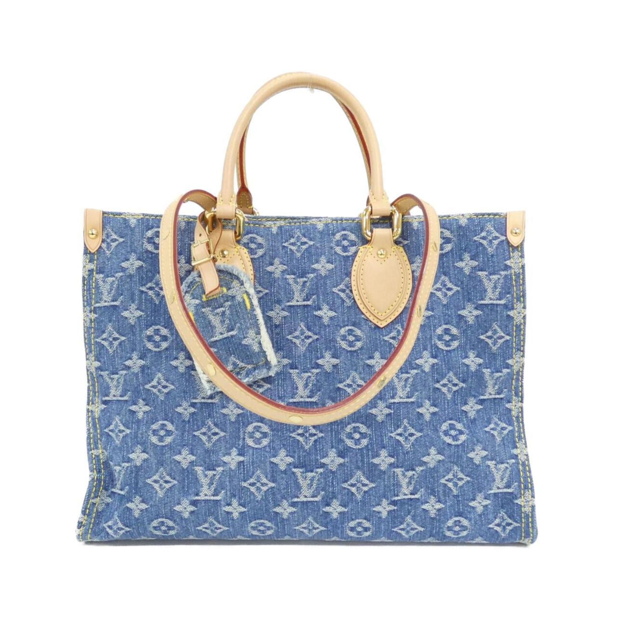 Louis Vuitton Blue Denim Canvas Handbag