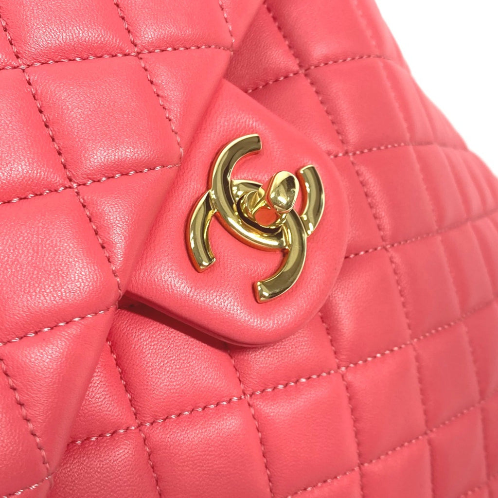 Chanel Pink Leather Backpack