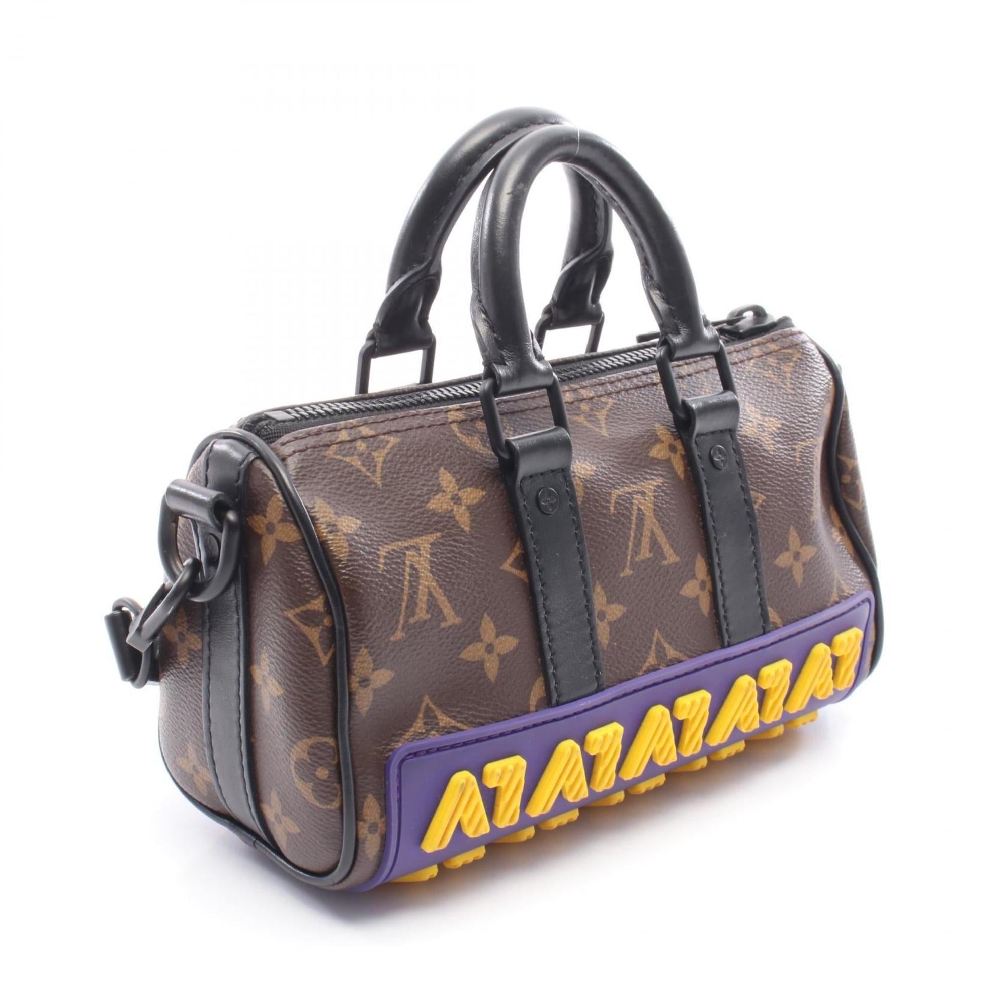 Louis Vuitton Black Brown Monogram Multi-Color Monogram Leather Rubber Tote Bag
