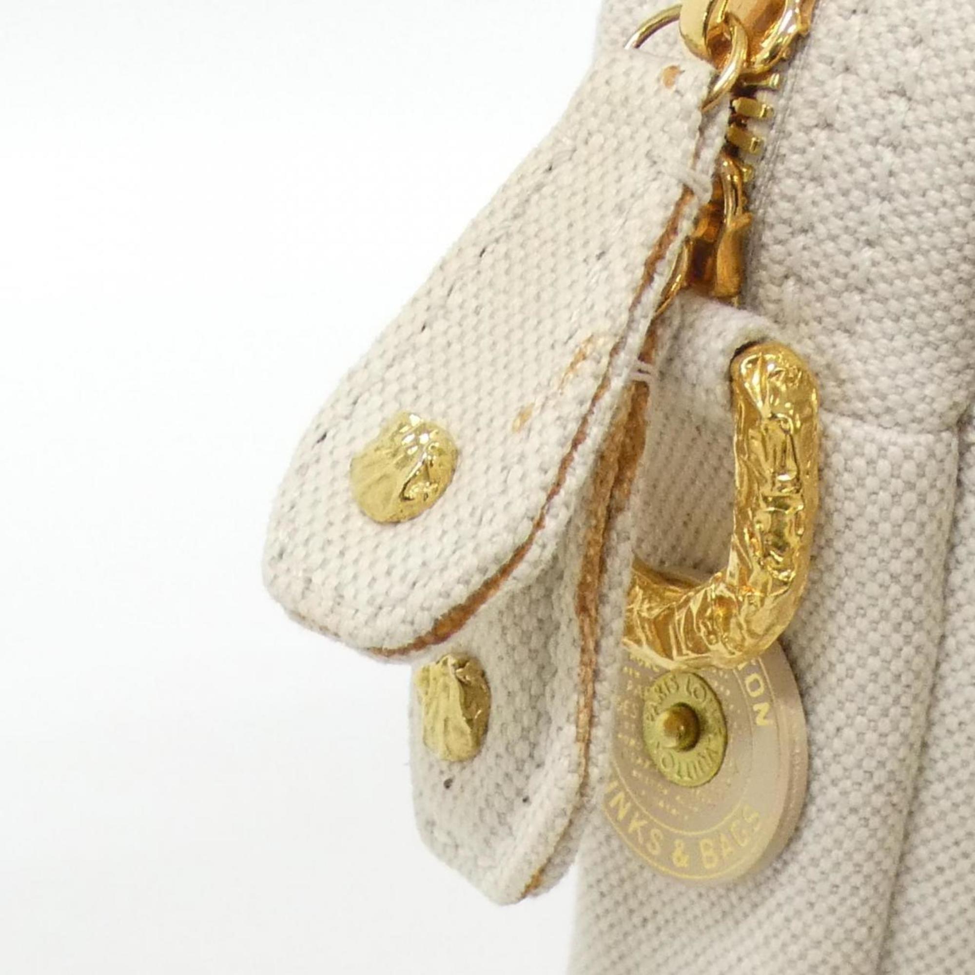 Louis Vuitton Lv Off White Canvas Handbag