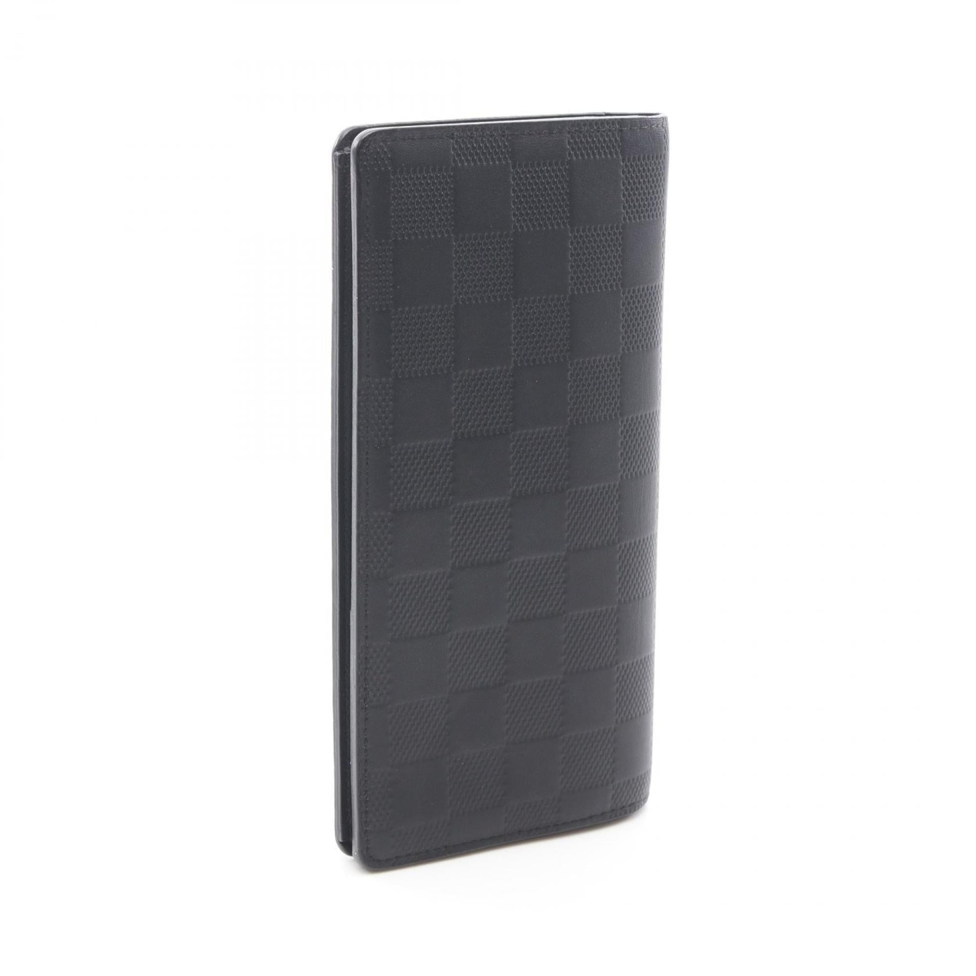 Louis Vuitton Black Onyx Damier Infini Leather Long Wallet