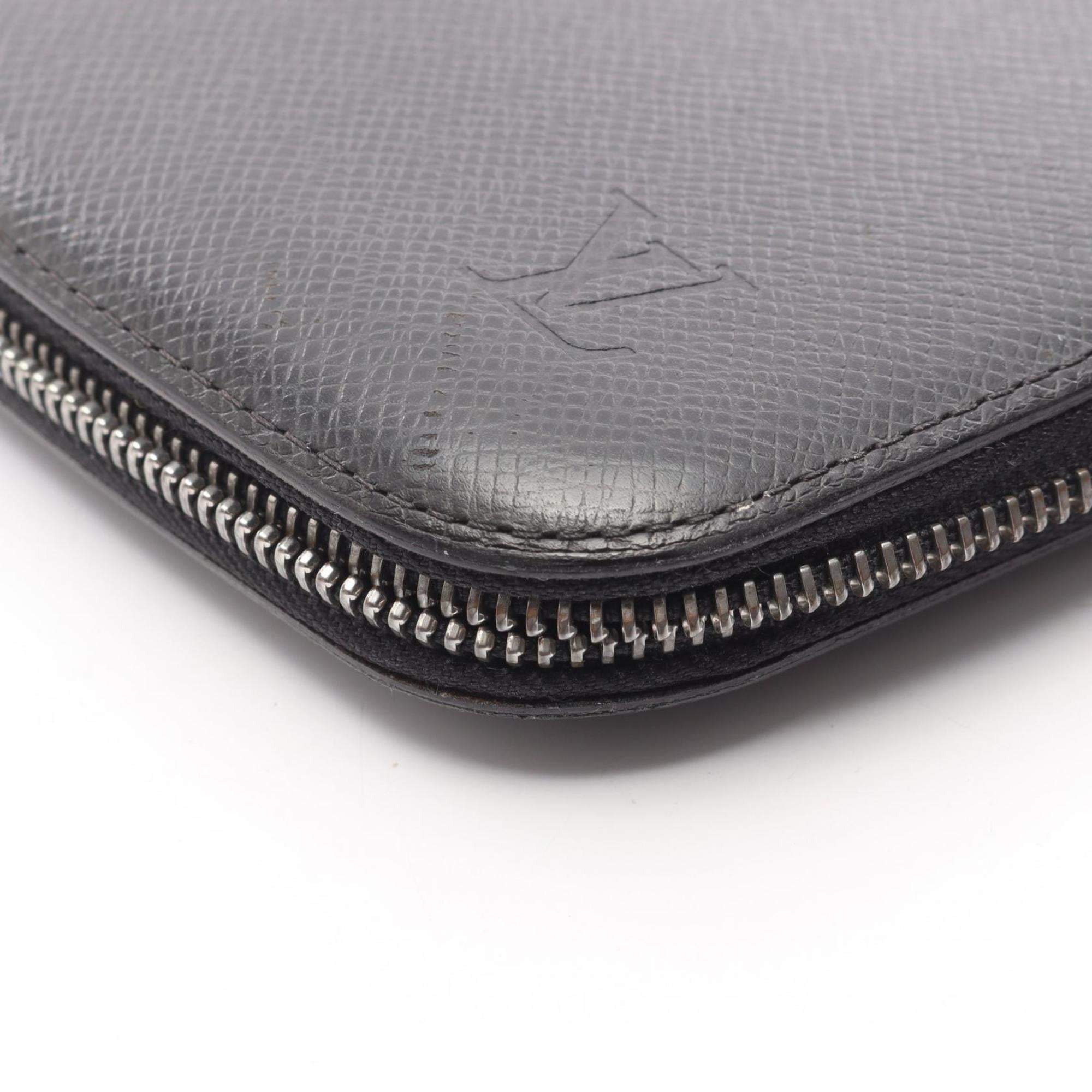 Louis Vuitton Black Leather Long Wallet
