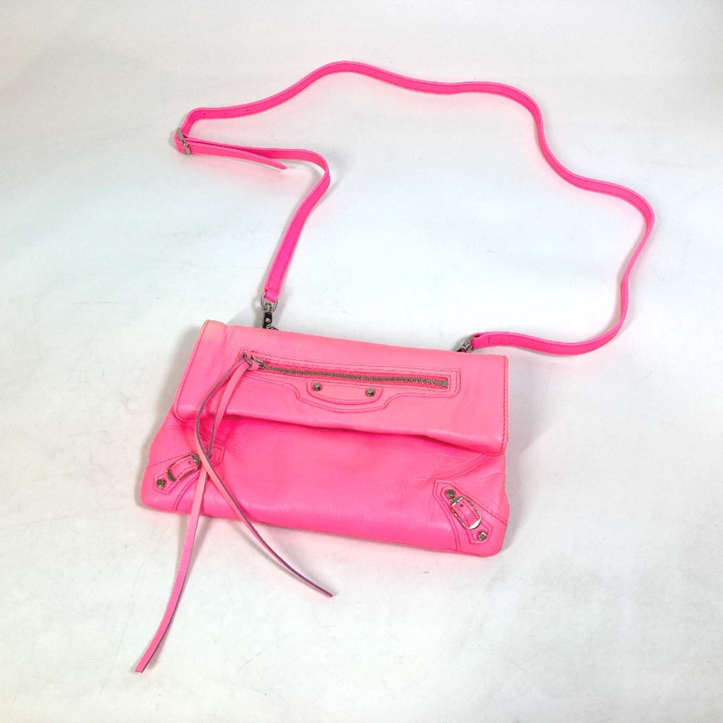 Balenciaga Pink Leather Clutch