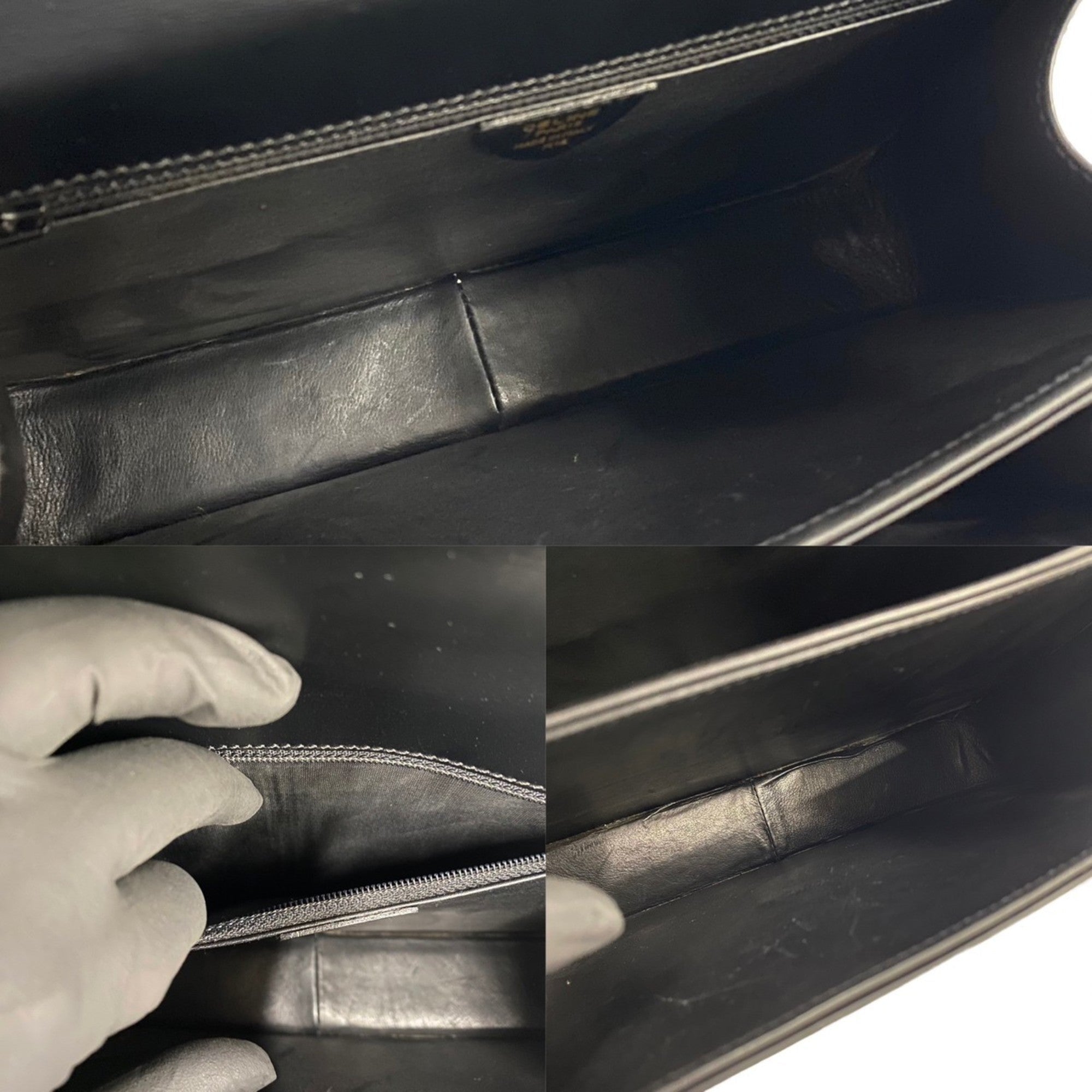 Celine Black Leather Handbag Shoulder Bag